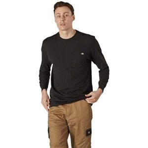 Dickies Heavyweight LS Pocket T-shirt avslappnad T-shirt herr, Svart, S Dickies Heavyweight LS Pocket T-shirt avslappnad T-shirt herr, Svart, S
