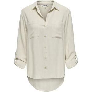 ONLY asmin-Siesta Ls linne skjorta Pnt, Moonbeam, XL ONLY asmin-Siesta Ls linne skjorta Pnt, Moonbeam, XL
