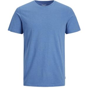 JACK & JONES JJEORGANIC Melange Tee SS O-Neck NOOS, Fransk blå/detalj: melerad, XL JACK & JONES JJEORGANIC Melange Tee SS O-Neck NOOS, Fransk blå/detalj: melerad, XL