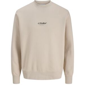 JACK & JONES Jjesoho Sweat Crew Neck Noos, Moonbeam, XXL JACK & JONES Jjesoho Sweat Crew Neck Noos, Moonbeam, XXL