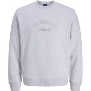 JACK & JONES Jorbleecker branding Sweat Crew Bf, Ljus vit, L JACK & JONES Jorbleecker branding Sweat Crew Bf, Ljus vit, L