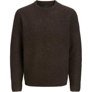 JACK & JONES Jprblasimon Souffle Knit Crew Neck, Choklad plommon, M JACK & JONES Jprblasimon Souffle Knit Crew Neck, Choklad plommon, M
