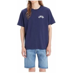Levi's T-shirt för män Ss avslappnad passform, ssnl arched headline naval academy, S Levi's T-shirt för män Ss avslappnad passform, ssnl arched headline naval academy, S
