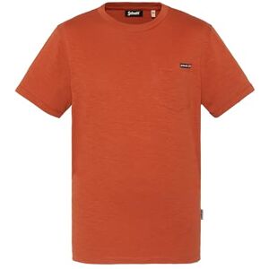 Schott NYC Rund hals T-shirt med Schott-ficka, TSKEA1, kastanj, S Schott NYC Rund hals T-shirt med Schott-ficka, TSKEA1, kastanj, S