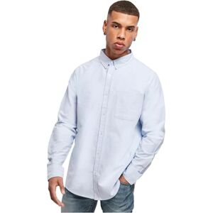 Urban Classics Basic Oxford-skjorta för män, Blå/vit, S Urban Classics Basic Oxford-skjorta för män, Blå/vit, S