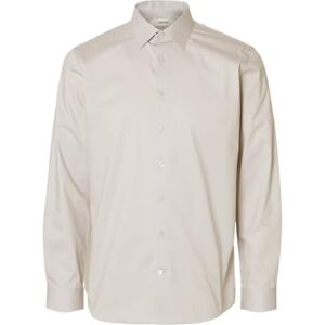 SELECTED MEN Slhslim-Performance Shirt Ls Noos, sand, L SELECTED MEN Slhslim-Performance Shirt Ls Noos, sand, L