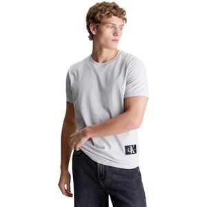 Calvin jeans herr kortärmad t-shirt emblem vänd upp rund hals, Månsten, XS Calvin jeans herr kortärmad t-shirt emblem vänd upp rund hals, Månsten, XS