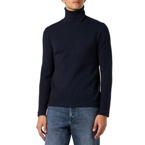 Blauer Stickat Turtleneck Tröja Män, 894 Mörk nattblå, 46 Blauer Stickat Turtleneck Tröja Män, 894 Mörk nattblå, 46