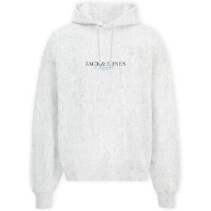 JACK & JONES Jorbillyburg Sweat Hood FST, Ljus vit, M JACK & JONES Jorbillyburg Sweat Hood FST, Ljus vit, M