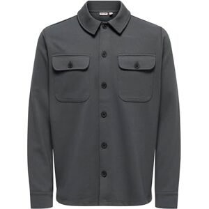 Only & Sons Onsnewkodyl Overshirt Sweat Noos, Grå kritstreck, XL Only & Sons Onsnewkodyl Overshirt Sweat Noos, Grå kritstreck, XL