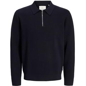 JACK & JONES Jprccmilano stitch stickad dragkedja polo Sn, natthimmel, S JACK & JONES Jprccmilano stitch stickad dragkedja polo Sn, natthimmel, S