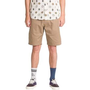 Volcom Casual Shorts för män, Kaki, 28 Volcom Casual Shorts för män, Kaki, 28