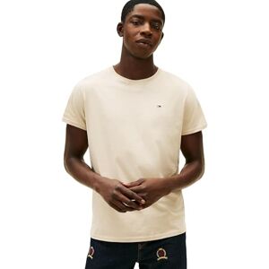 Tommy Jeans herr TJM XSLIM Jersey TEE EXT DM0DM04411 S/S t-shirt, beige (Gulf Sand), S, Beige (Gulf Sand), S Tommy Jeans herr TJM XSLIM Jersey TEE EXT DM0DM04411 S/S t-shirt, beige (Gulf Sand), S, Beige (Gulf Sand), S