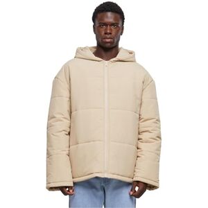 Urban Classics Herr Hooded Block Pufferjacka jacka, Wetsand, L Urban Classics Herr Hooded Block Pufferjacka jacka, Wetsand, L