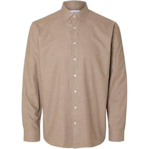SELECTED FEMME Slhreg-Leo Heather Shirt Ls Noos, sand, S SELECTED FEMME Slhreg-Leo Heather Shirt Ls Noos, sand, S