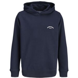 JACK & JONES Jjcollege logotyp sweat Hood Jnr, marinblå blazer, 140 JACK & JONES Jjcollege logotyp sweat Hood Jnr, marinblå blazer, 140