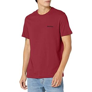 Nautica Kortärmad T-shirt med rund hals för män, Barolo Solid, L Nautica Kortärmad T-shirt med rund hals för män, Barolo Solid, L