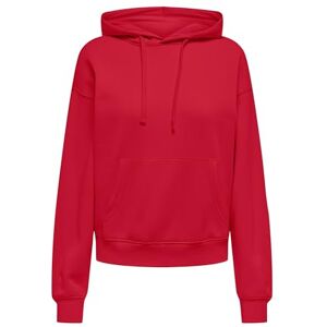 ONLY Onlbest L/S Hood SWT Noos, Äkta röd, XS ONLY Onlbest L/S Hood SWT Noos, Äkta röd, XS