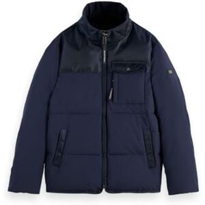 Scotch & Soda pufferjacka med huva för män, Sky Captain 401, XL Scotch & Soda pufferjacka med huva för män, Sky Captain 401, XL