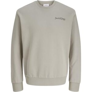 JACK & JONES Jjyuki Back Sweat Crew Neck Bf, Moonbeam, S JACK & JONES Jjyuki Back Sweat Crew Neck Bf, Moonbeam, S