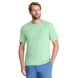 Izod Saltwater kortärmad enfärgad t-shirt med ficka för män Izod Saltwater kortärmad enfärgad t-shirt med ficka för män