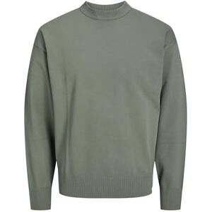 JACK & JONES JCOLLECTIVE stickad crew neck, agave grön, M JACK & JONES JCOLLECTIVE stickad crew neck, agave grön, M