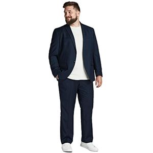 JACK & JONES Man enradig kavaj och byxor plus storlek slim fit kostym, mörk marinblå, 72 JACK & JONES Man enradig kavaj och byxor plus storlek slim fit kostym, mörk marinblå, 72