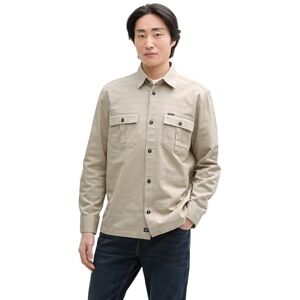 TOM TAILOR herrskjorta, 11032 – cashew beige, XL TOM TAILOR herrskjorta, 11032 – cashew beige, XL