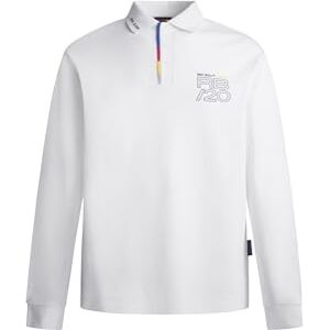 Pepe Jeans Red Bull Racing X herr RBR mode placket LS pikétröja, vit (vit), L, Vit (vit), L Pepe Jeans Red Bull Racing X herr RBR mode placket LS pikétröja, vit (vit), L, Vit (vit), L