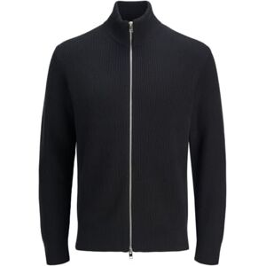 JACK & JONES Jjeperfect stickad dragkedja cardigan Sn Pls – plus size, svart, 4XL JACK & JONES Jjeperfect stickad dragkedja cardigan Sn Pls – plus size, svart, 4XL