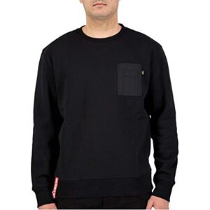 Alpha Industries Nylon Pocket Sweatshirt för män Black Alpha Industries Nylon Pocket Sweatshirt för män Black