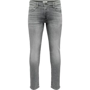 Only & Sons Slim Fit Jeans ONSLOOM Slim Grey NOOS, Grå denim, 29W / 34L Only & Sons Slim Fit Jeans ONSLOOM Slim Grey NOOS, Grå denim, 29W / 34L