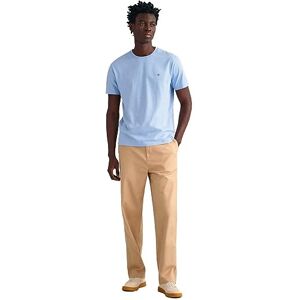 GANT Reg Shield Ss T-shirt för män, Capri blå, S GANT Reg Shield Ss T-shirt för män, Capri blå, S