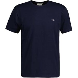 GANT Slim Shield Ss T-shirt smal passform, Kvällsblå, XXL GANT Slim Shield Ss T-shirt smal passform, Kvällsblå, XXL