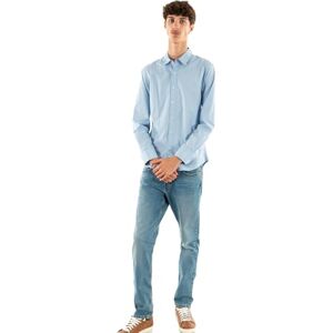 Levi's Långärmad herrskjorta Housemark Slim skjorta, Mjuk chambray blå, L Levi's Långärmad herrskjorta Housemark Slim skjorta, Mjuk chambray blå, L