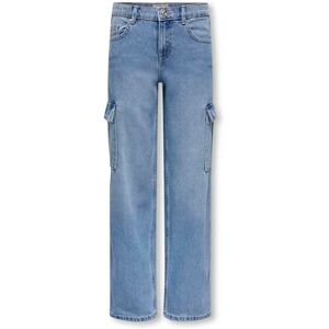 ONLY Girl Loose fit jeans Koharmon Wide Cargo Carrot, Ljusblå denim, 158 cm ONLY Girl Loose fit jeans Koharmon Wide Cargo Carrot, Ljusblå denim, 158 cm