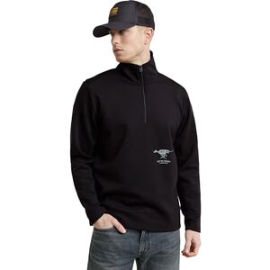 G-STAR RAW Motion Half Zip Tröja Tweeter, Svart (Dk Black D25081-d560-6484), L G-STAR RAW Motion Half Zip Tröja Tweeter, Svart (Dk Black D25081-d560-6484), L