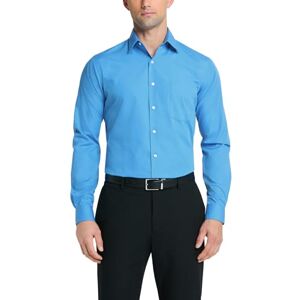 Van Heusen herrklänning skjorta anpassad poplin solid, Pacifico, 16.5 Neck / 34-35 Sleeve Van Heusen herrklänning skjorta anpassad poplin solid, Pacifico, 16.5 Neck / 34-35 Sleeve