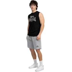 Lonsdale Ärmlös T-shirt och shorts för män Set Regular Fit CLAREMORRIS, Svart/Marl Grå, XXL Lonsdale Ärmlös T-shirt och shorts för män Set Regular Fit CLAREMORRIS, Svart/Marl Grå, XXL