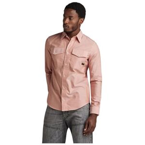G-STAR RAW Marinblå smal skjorta långärmad, Flerfärgad (Burned orange/vit Oxford D24963-7665-d140), S G-STAR RAW Marinblå smal skjorta långärmad, Flerfärgad (Burned orange/vit Oxford D24963-7665-d140), S