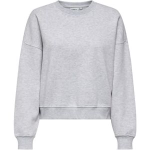 ONLY Onlbest L/S Crew Neck SWT Noos, Ljusgrå melange, 3XL ONLY Onlbest L/S Crew Neck SWT Noos, Ljusgrå melange, 3XL