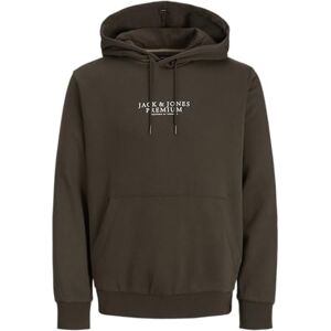 JACK & JONES Jprbluarki Sweat Hood Noos, Svart Oliv, S JACK & JONES Jprbluarki Sweat Hood Noos, Svart Oliv, S