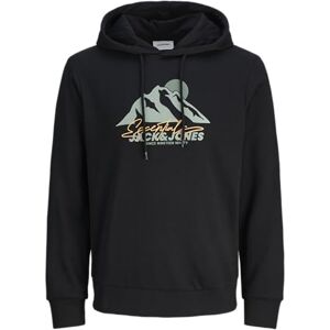 JACK & JONES Jjsun Sweat Hood Pls – plus size, svart, 6XL JACK & JONES Jjsun Sweat Hood Pls – plus size, svart, 6XL