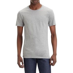 Levi's Slim 2-Pack Crewneck Tee T-Shirt herr, White/ Med Heather Grey, XXL Levi's Slim 2-Pack Crewneck Tee T-Shirt herr, White/ Med Heather Grey, XXL