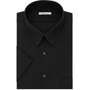 Van Heusen herr och lång kortärmad poplin solid stor passform klänning skjorta rökningskjorta Van Heusen herr och lång kortärmad poplin solid stor passform klänning skjorta rökningskjorta