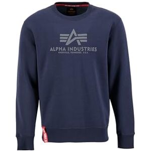 Alpha Industries Basic Sweatshirt för män Grey Heather Alpha Industries Basic Sweatshirt för män Grey Heather