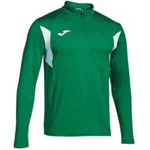 Joma Sweatshirt för män – Winner III – halv dragkedja, Grön, vit, 6XS Joma Sweatshirt för män – Winner III – halv dragkedja, Grön, vit, 6XS