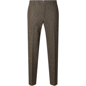 SELECTED HOMME SELETED HOMME SLHSLIM-REED WOOL TRS NOOS, Brownie/detalj: struktur, 52 SE SELECTED HOMME SELETED HOMME SLHSLIM-REED WOOL TRS NOOS, Brownie/detalj: struktur, 52 SE