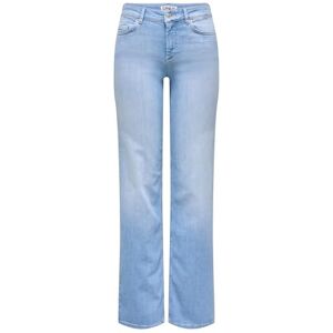 ONLY Onlblush Mid Straight DNM Rea828 Noos, Ljusblå denim, L / 30L ONLY Onlblush Mid Straight DNM Rea828 Noos, Ljusblå denim, L / 30L