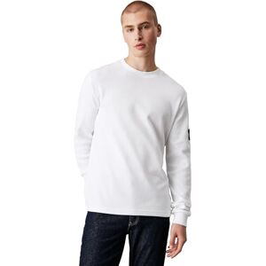 Calvin Klein herr L/S stickade toppar, Vitt, L Calvin Klein herr L/S stickade toppar, Vitt, L